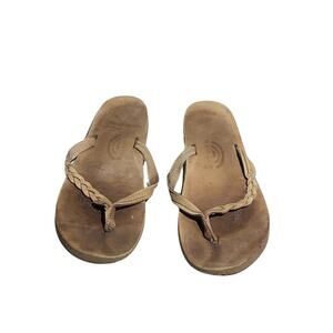 Rainbow  Flip Flops Women’s Size 11 — Single Layer, Leather, Casual